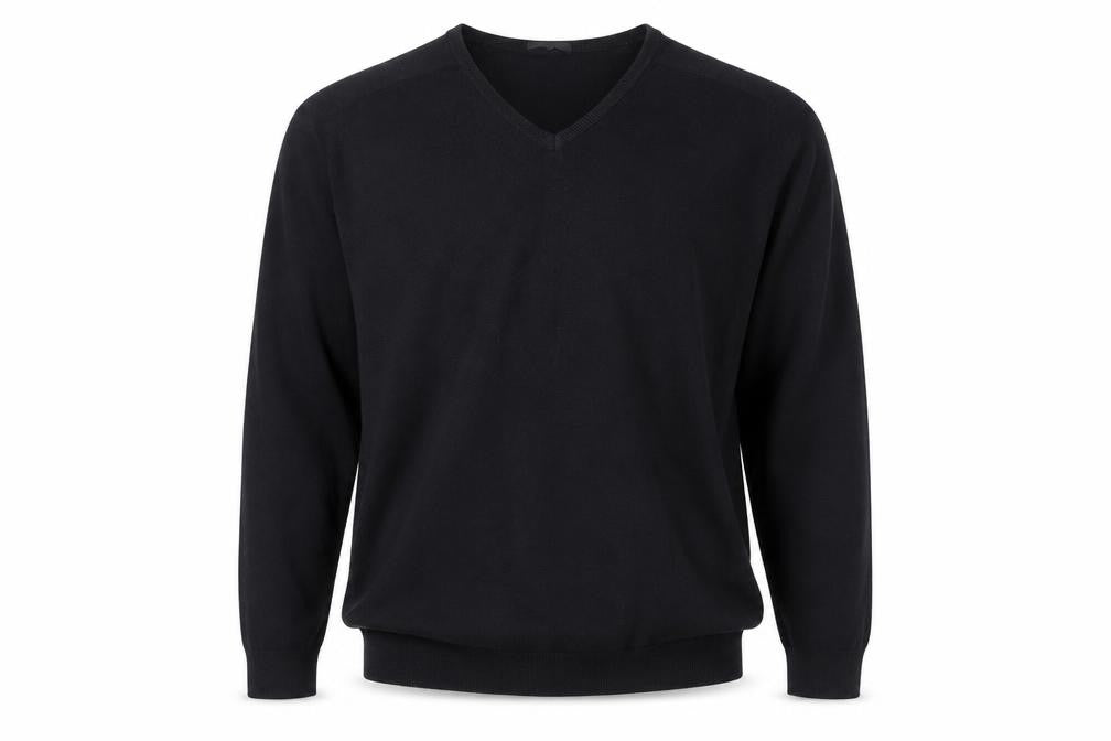Wolsey Men’s Black 2XL V-Neck Acrylic Knit Jumper