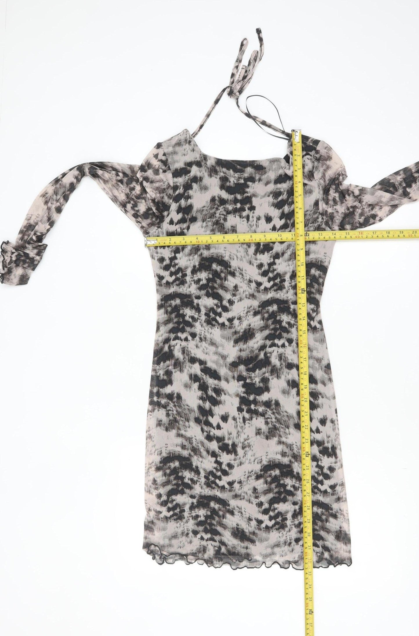 New Look Women's Multicoloured Animal Print Bodycon Dress Size 10