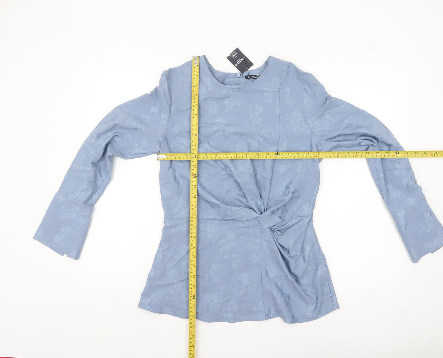 Marks and Spencer Womens Blue Floral Long Sleeve Tunic Blouse UK 8