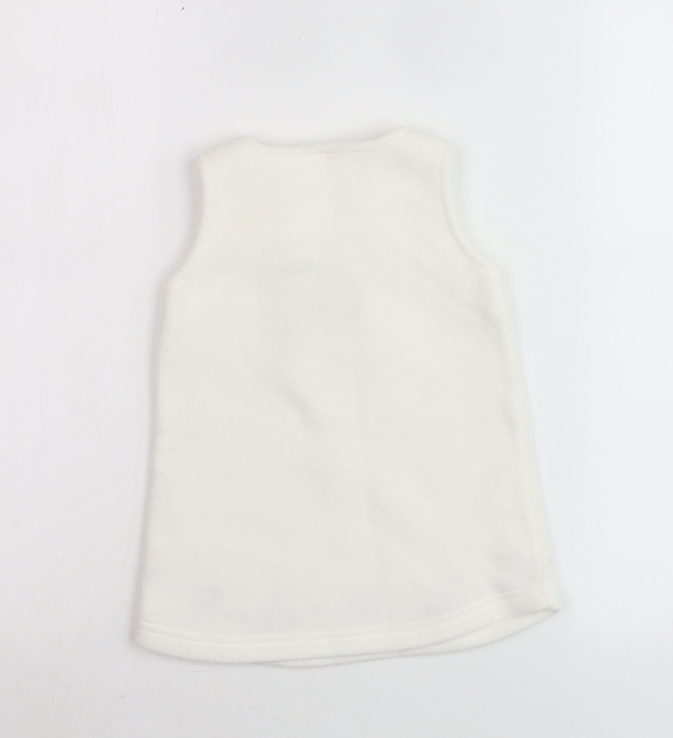 Minimode Unisex Baby Ivory Fleece Pinafore Dress 3-6 Months Hedgehog Embroidered