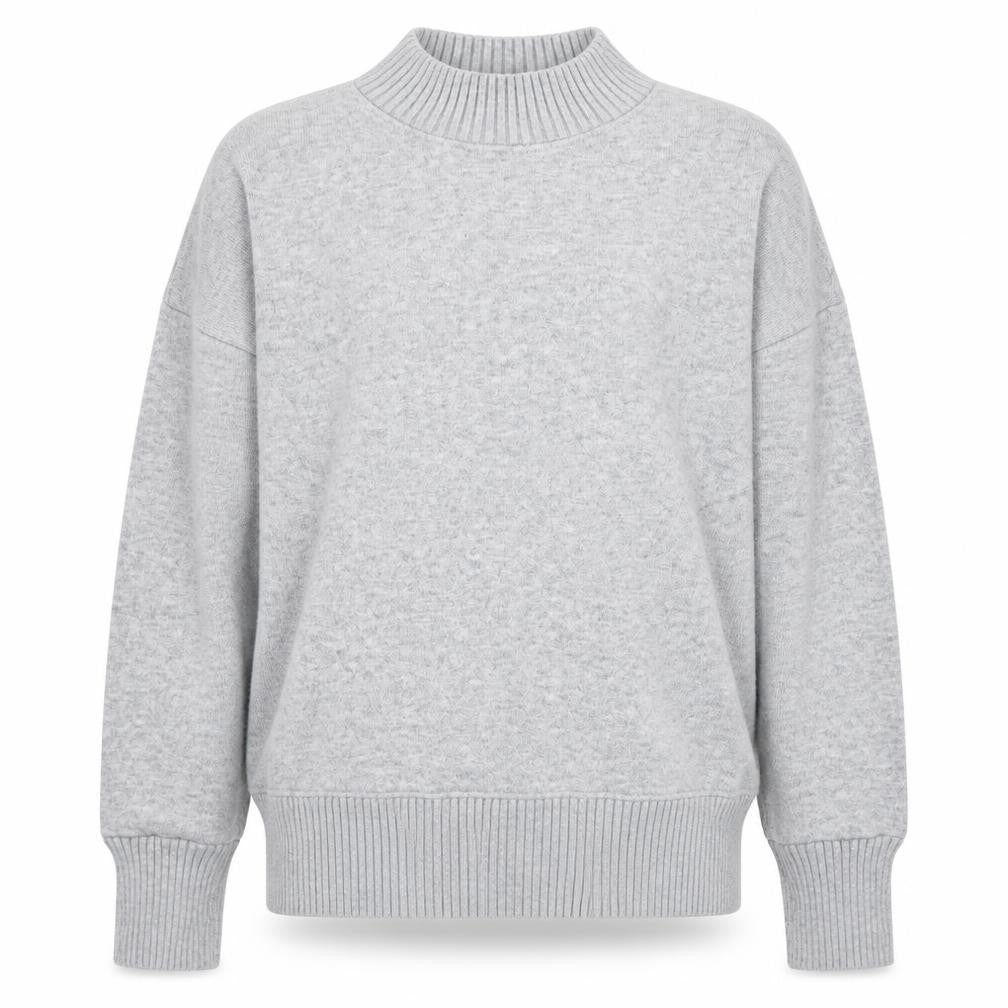 Front view of Next Men's Grey Mock Neck jumper M Regular Fit