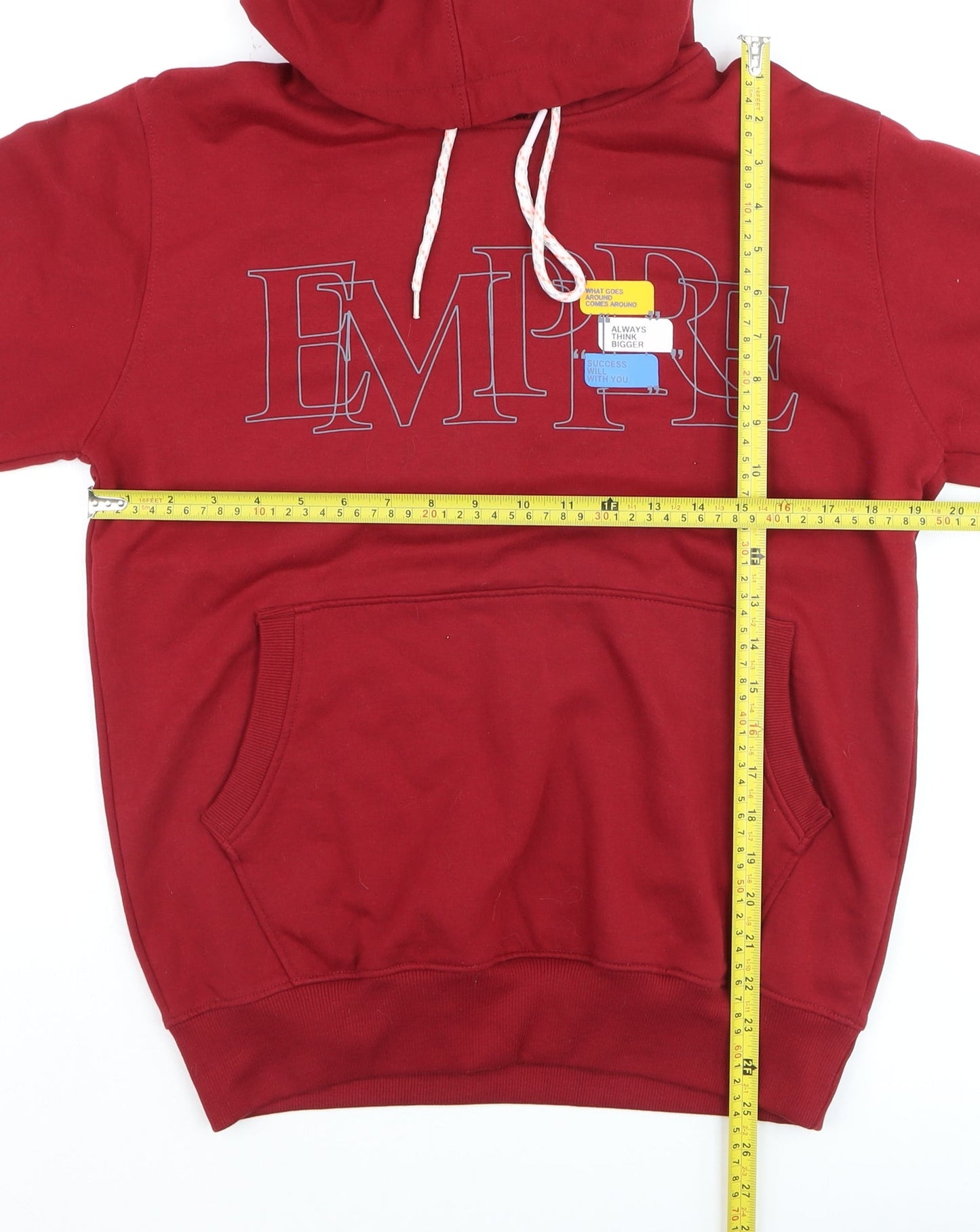 Swagat Proxim Men's Red Pullover Hoodie L Logo Graphic Fleece