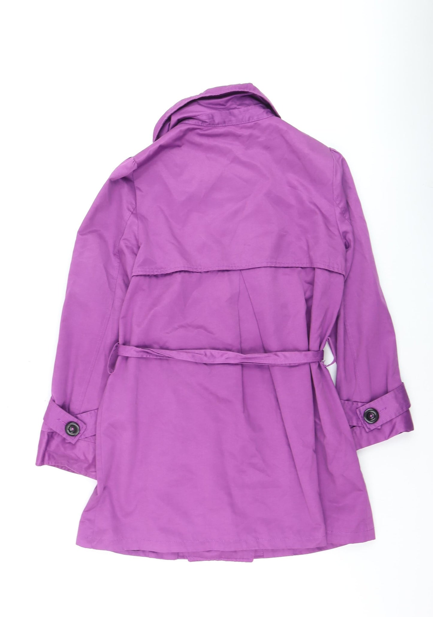 New Look Women Purple Belted Trench Coat UK 14