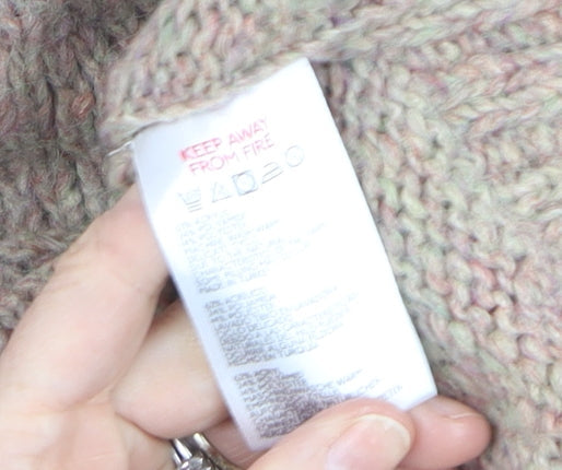 Urban Outfitters Women Beige Wool Blend Chunky Knit Jumper Size S
