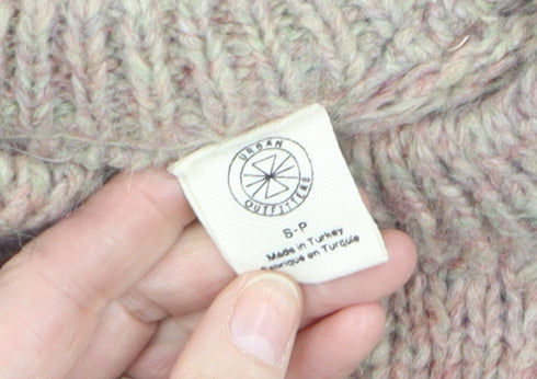 Urban Outfitters Women Beige Wool Blend Chunky Knit Jumper Size S