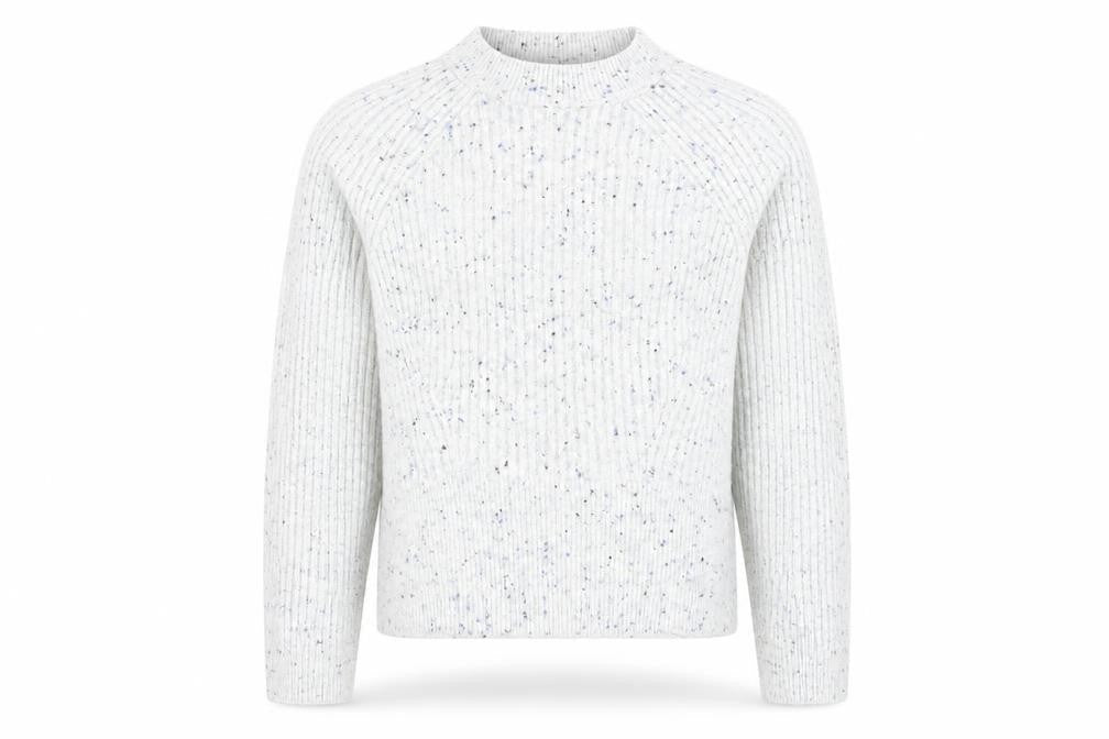 Front view of Marks & Spencer Men's Grey Chunky Knit jumper M