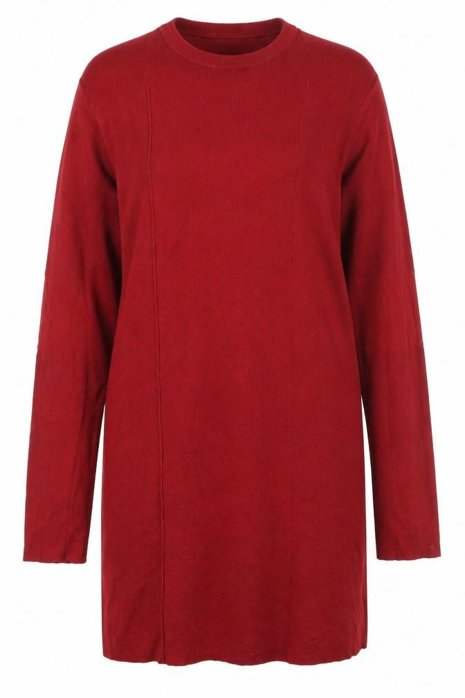 Front view of COS Women Red Long Sleeve Wool Blend Jumper M