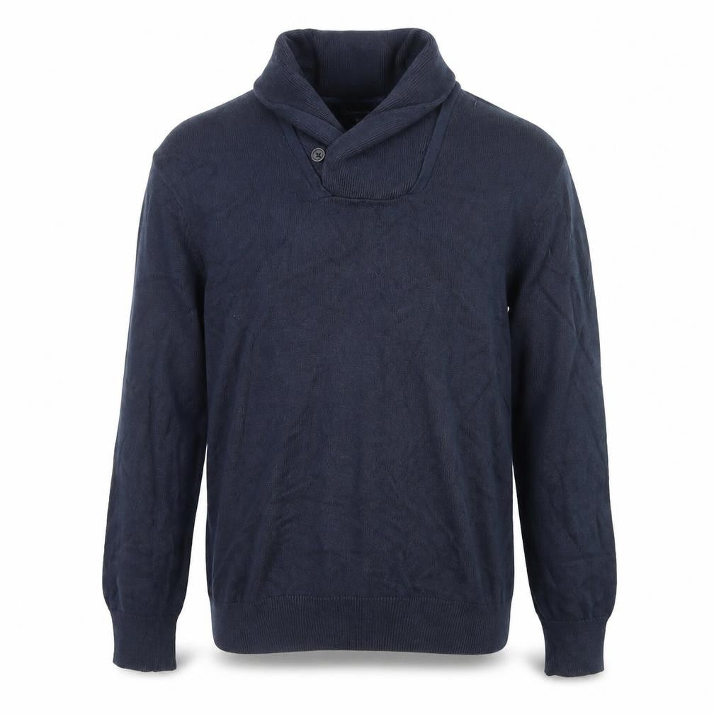 Front view of Banana Republic Men’s Blue Collared jumper, size M
