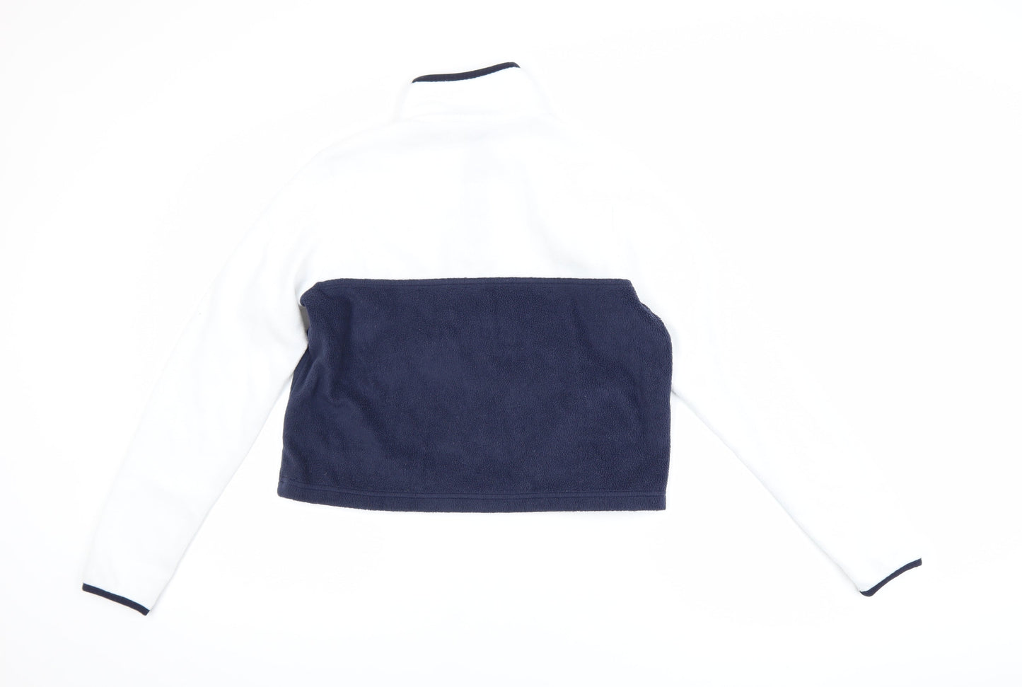Columbia Women’s Navy & White Fleece Henley Pullover Sweatshirt S