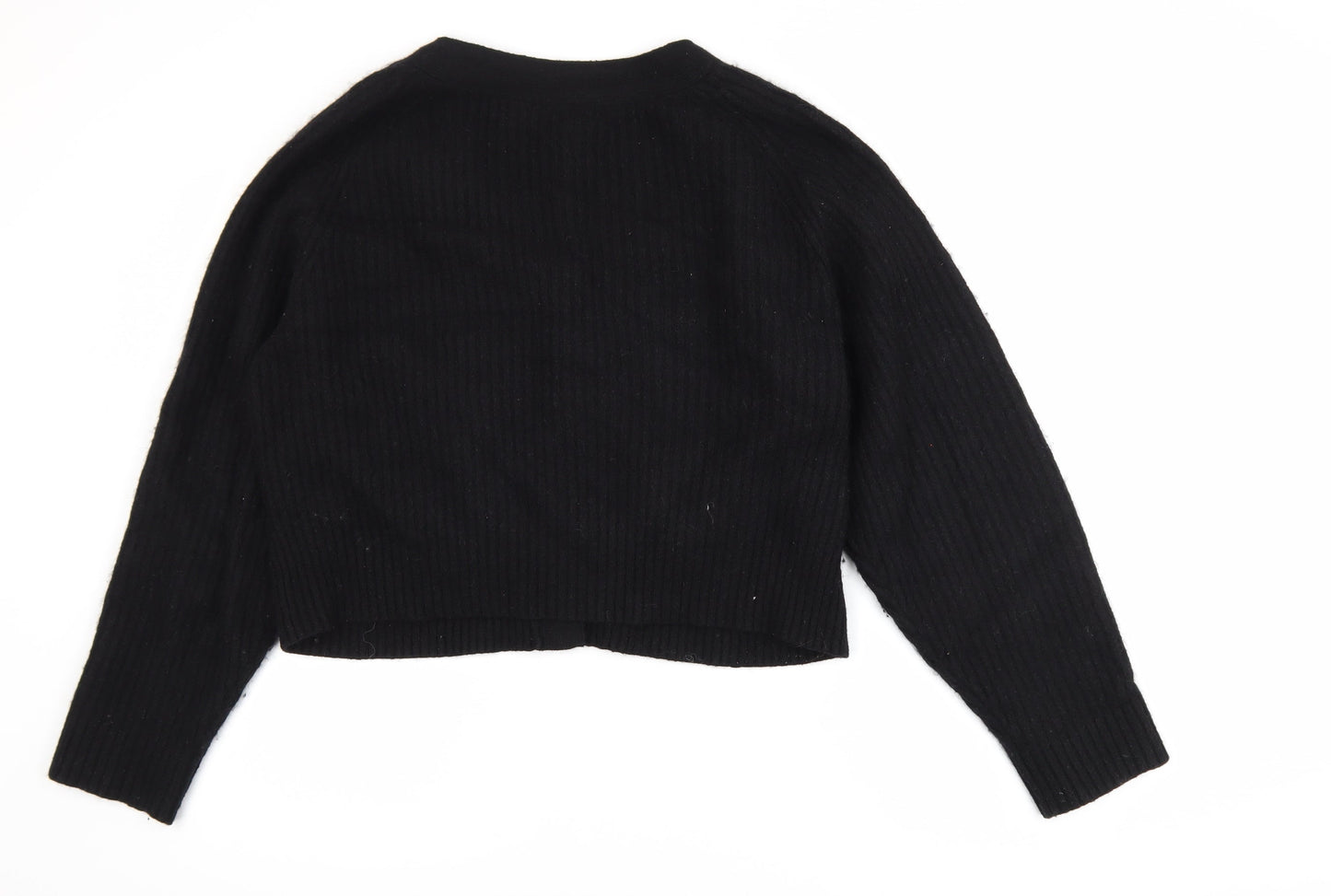 Weekday Women's Black V-Neck Cardigan Jumper Size M