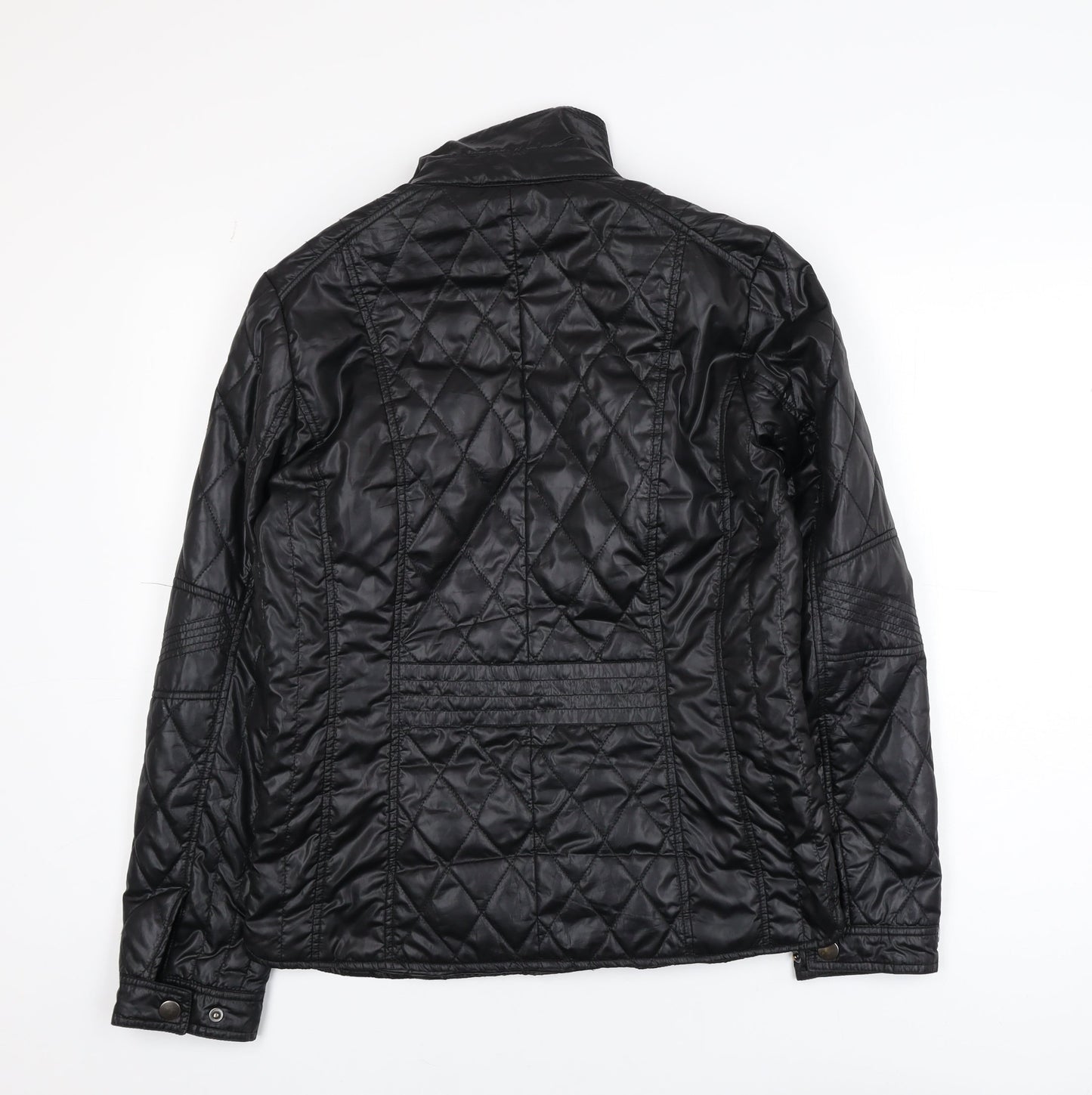 b.young Women's Black Quilted Short Jacket Size 10
