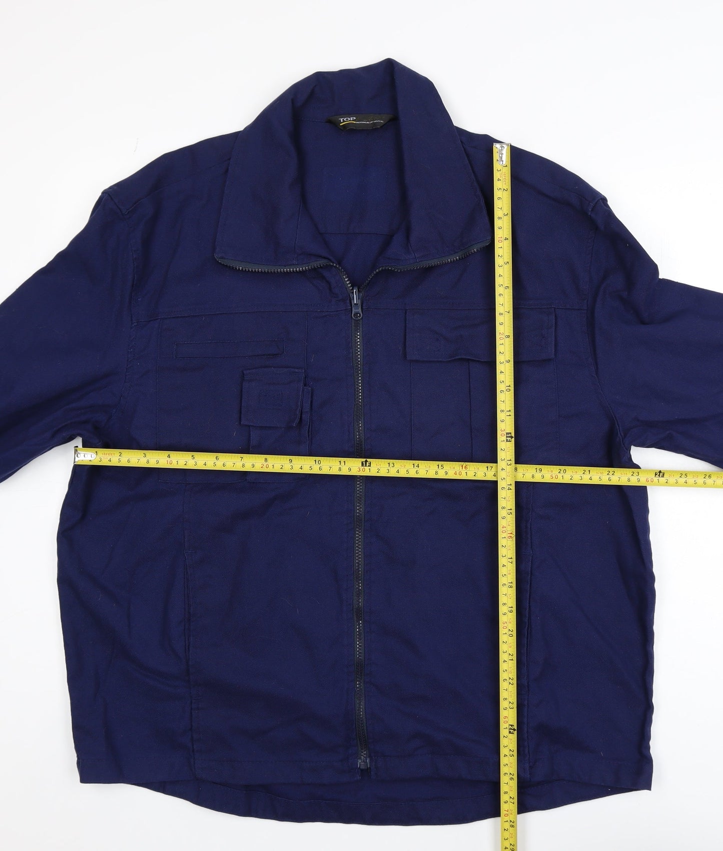 Top Flight Men’s Blue XL Workwear Jacket with Zip Pockets