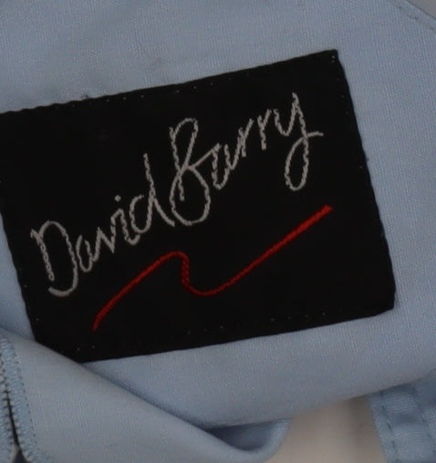 David Barry Women's Blue Size 16 Buttoned Casual Jacket