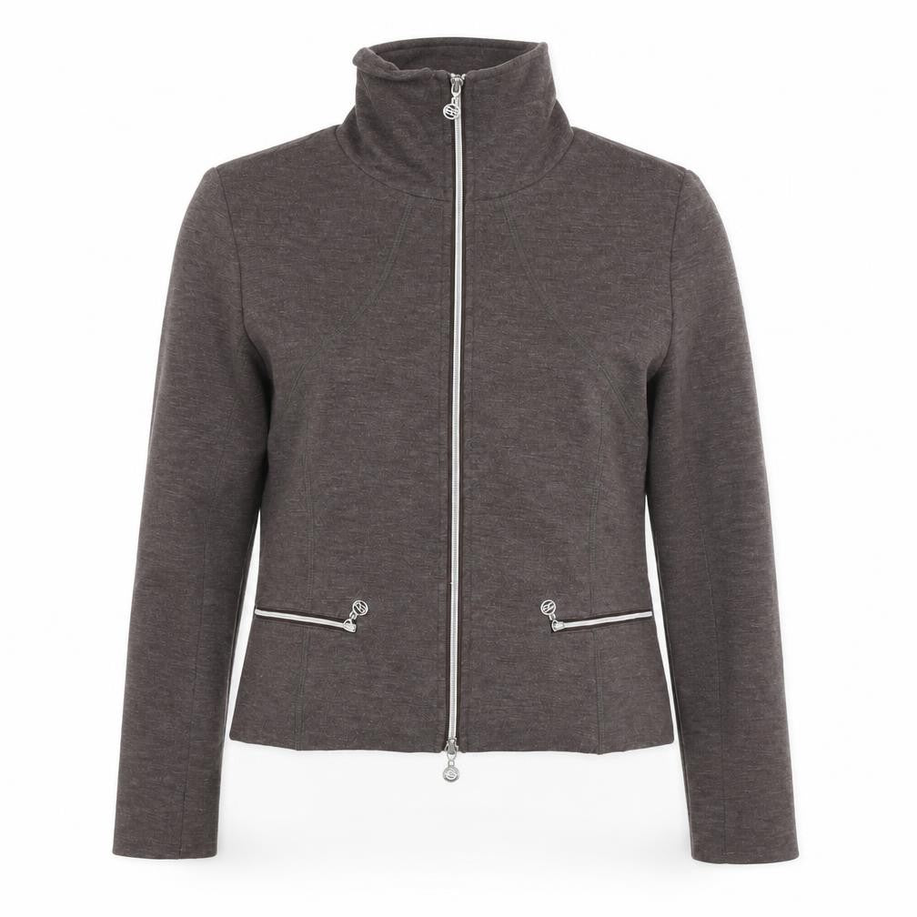 Bandolera Women Brown Slim Fit Bomber Jacket Size 12