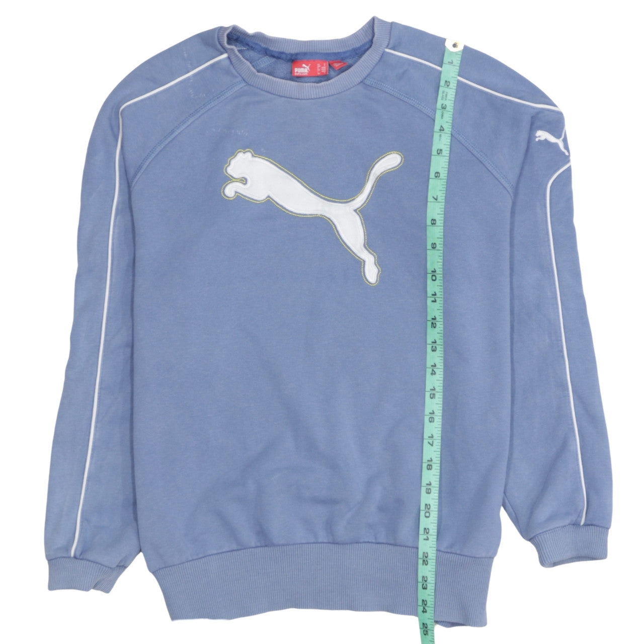 Puma Men Blue Crew Neck Pullover Sweatshirt Size S