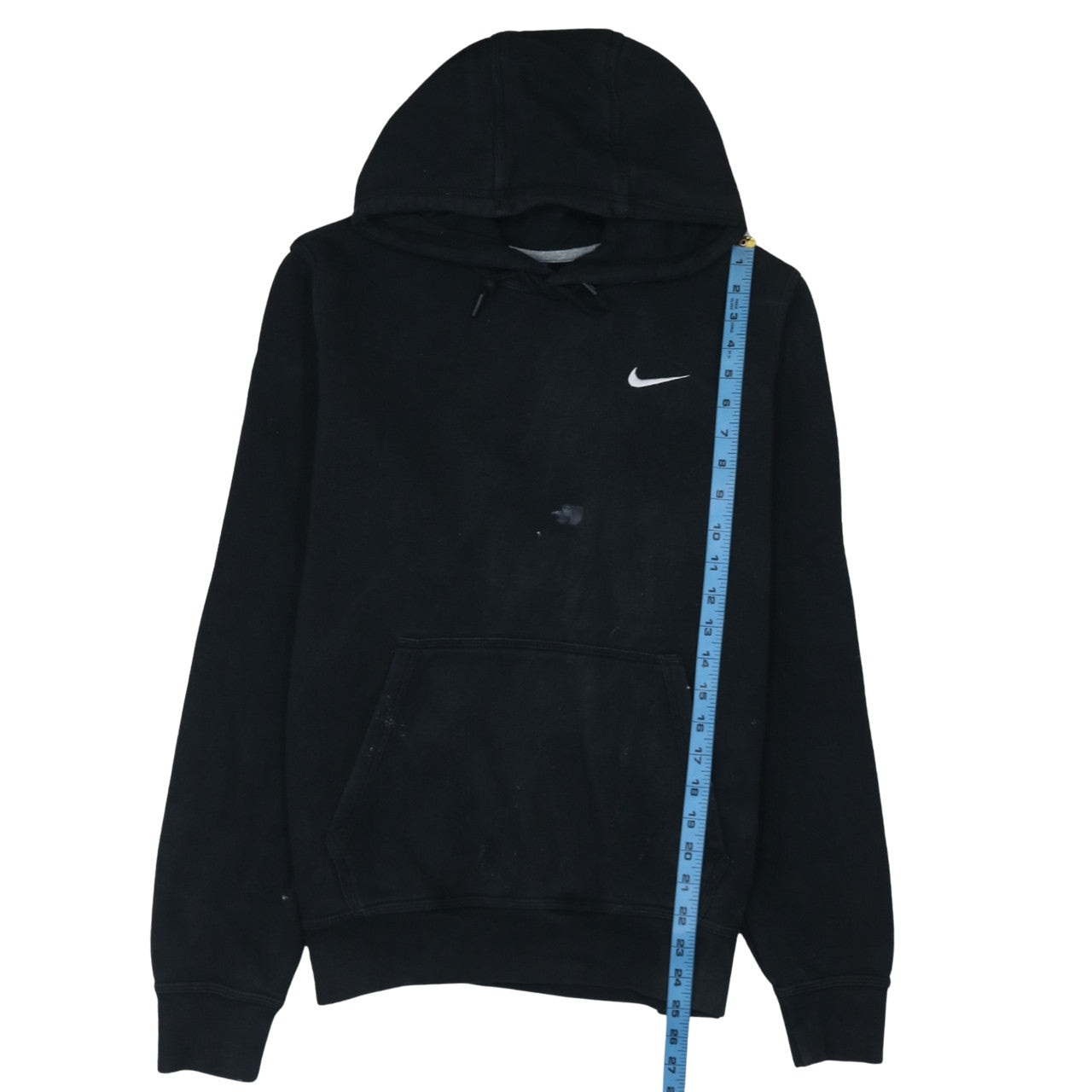 Nike Women Black Medium Pullover Hoodie Sweatshirt Cotton Blend