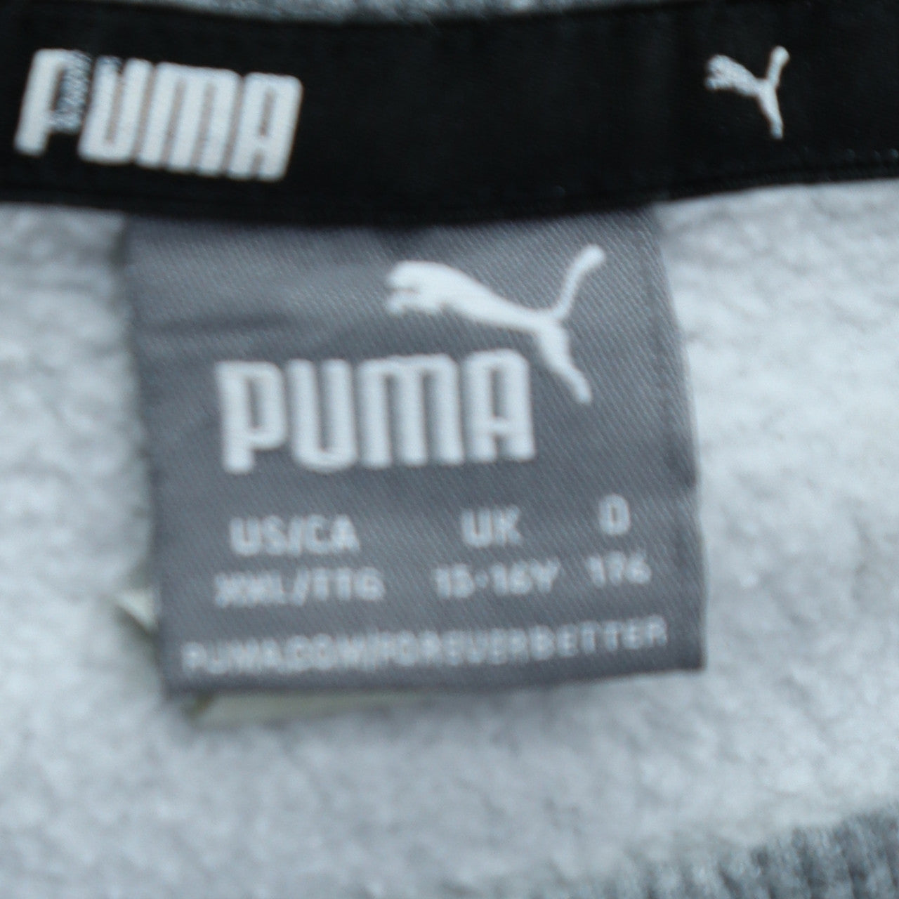 Puma Boys Grey Crew Neck Logo Pullover Sweatshirt 15-16 Years
