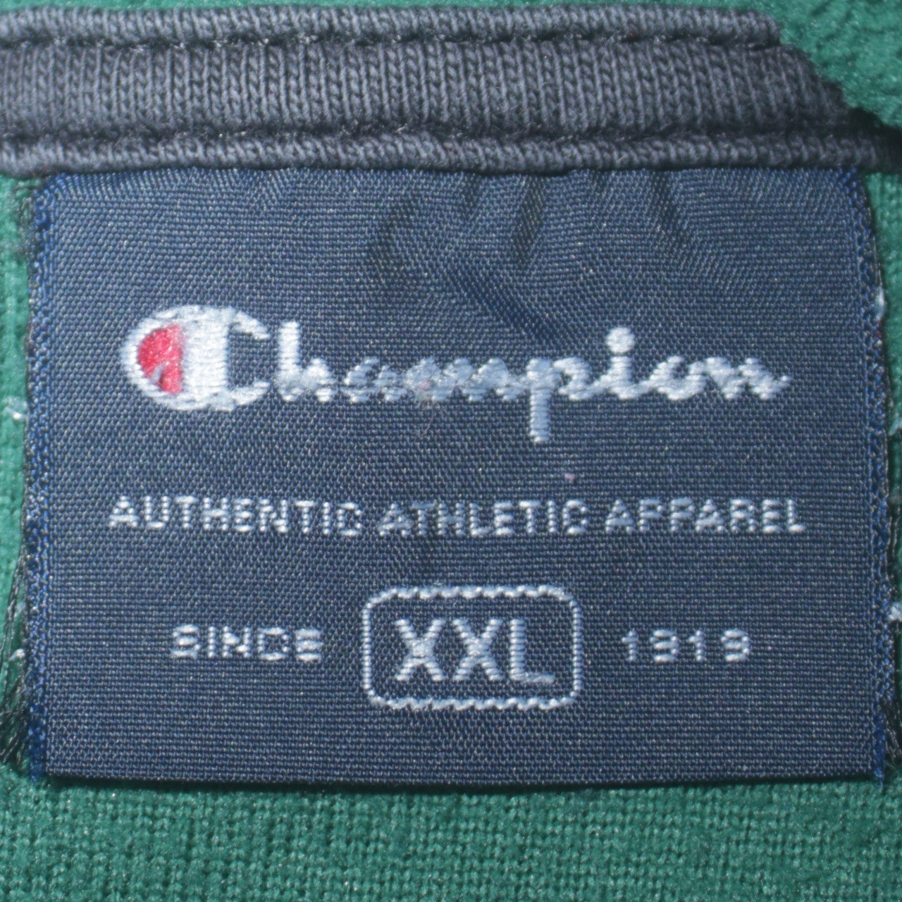 Champion Mens Green 2XL 1/4 Zip Fleece Sweatshirt Pullover