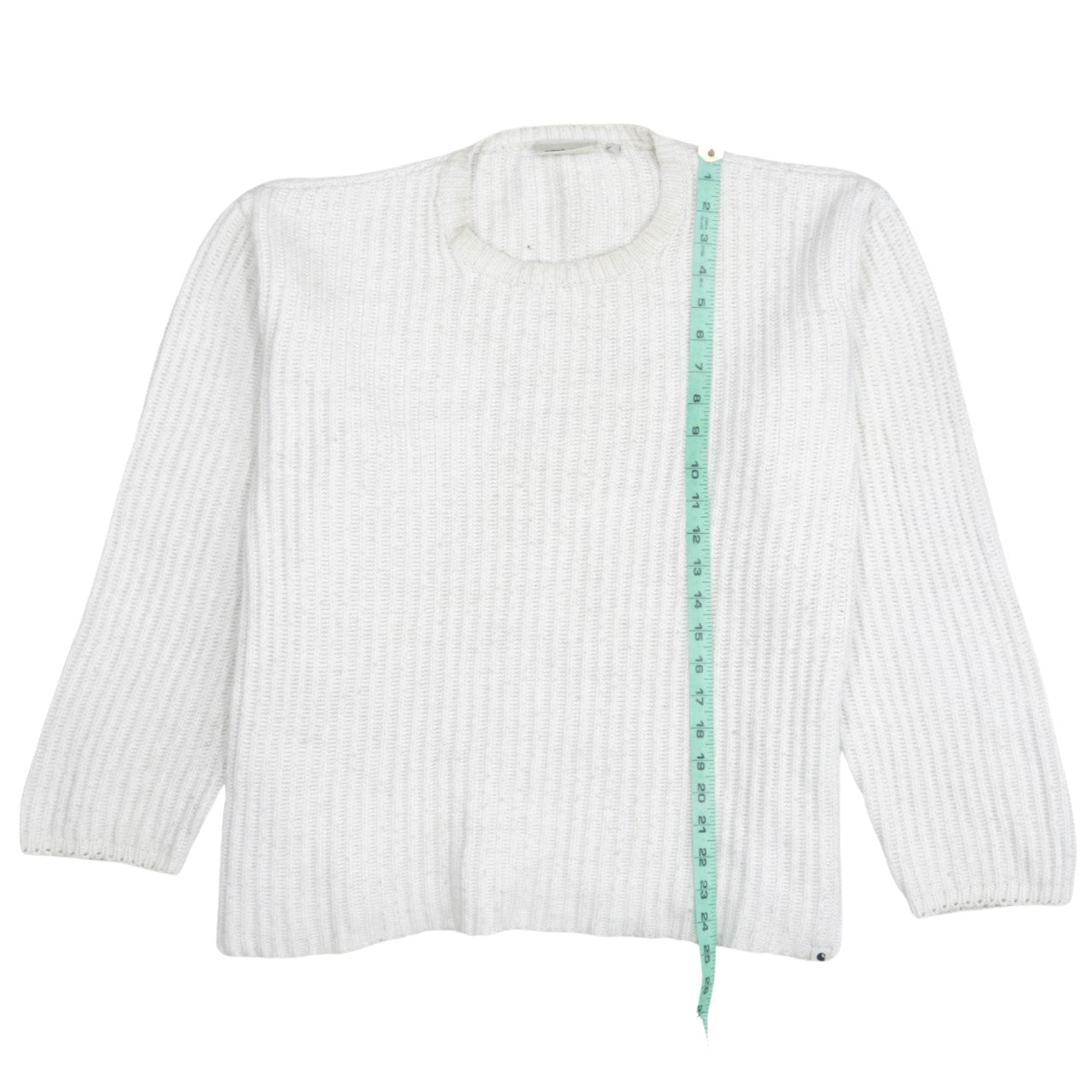 Carhartt Men White Chunky-Knit Wool Pullover Jumper M