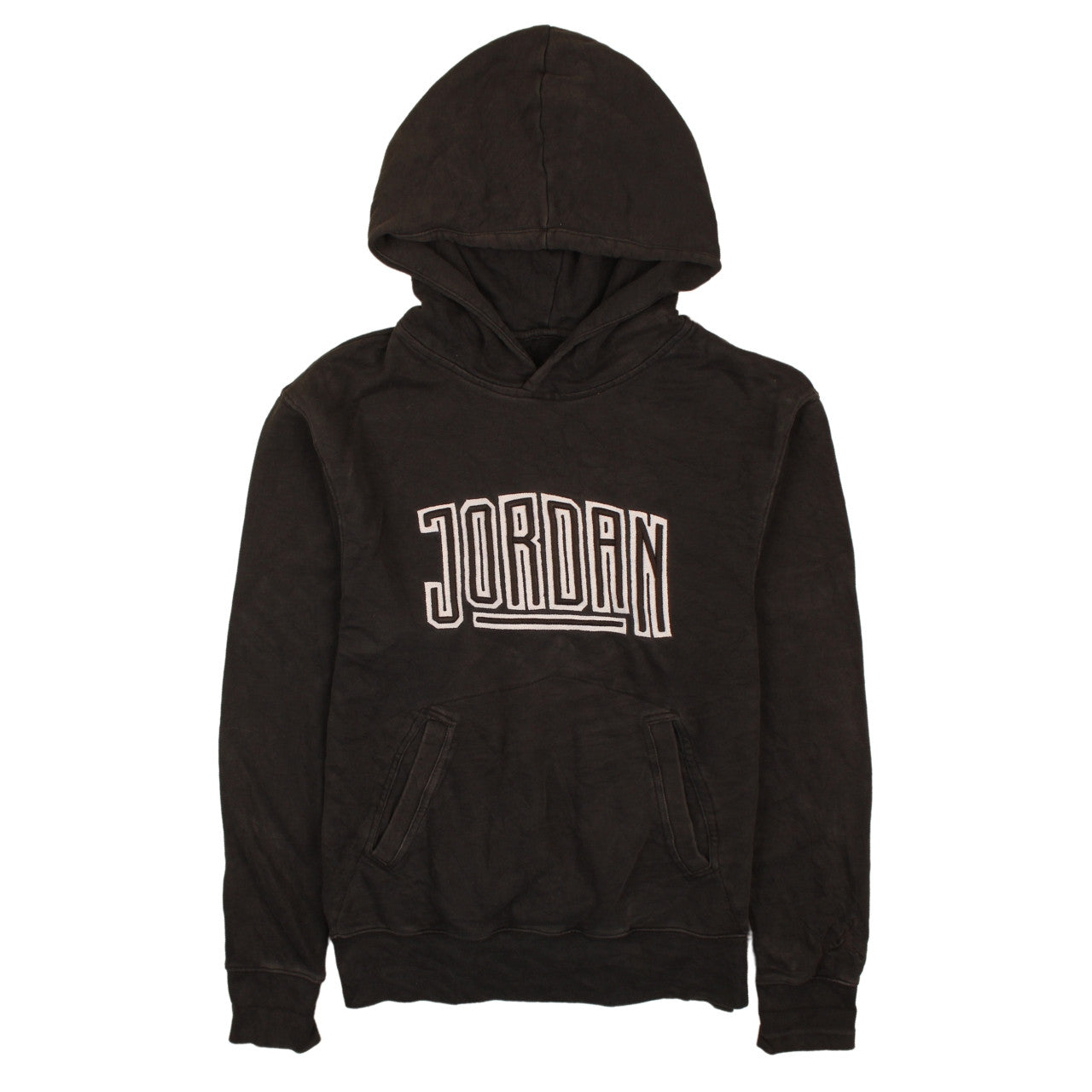 Jordan Mens Black Pullover Hoodie Size M Embroidered Logo