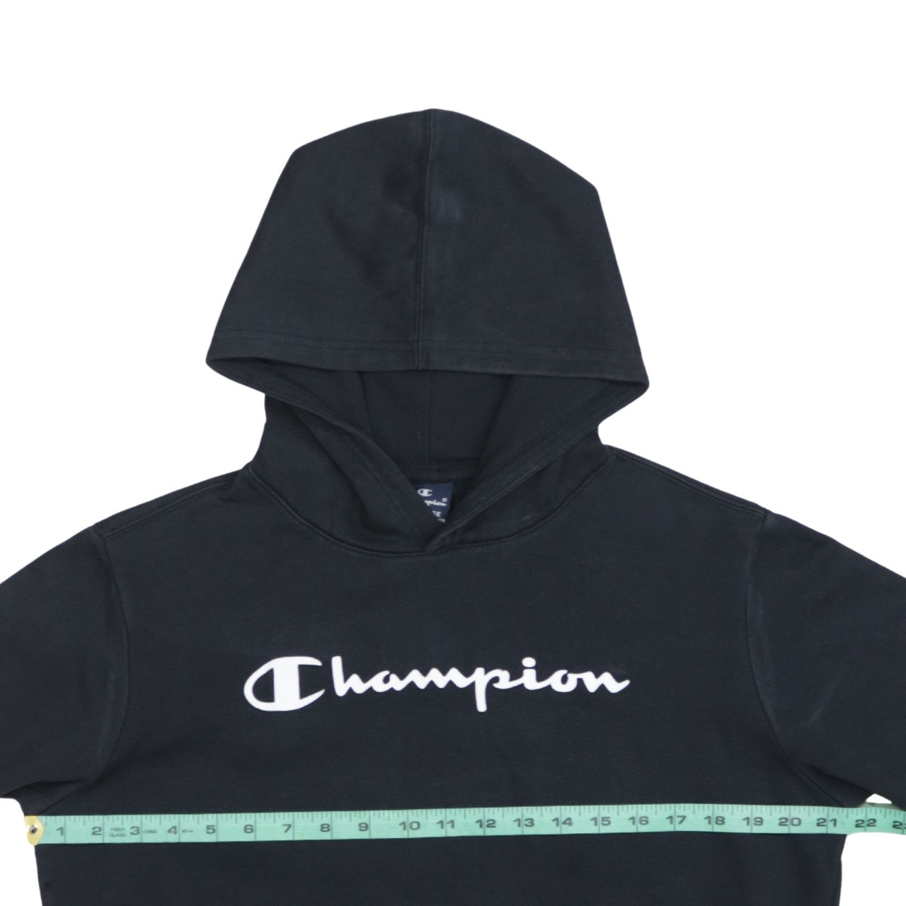 Champion Boys Black Pullover Fleece Hoodie 15-16 Years Logo Sweatshirt