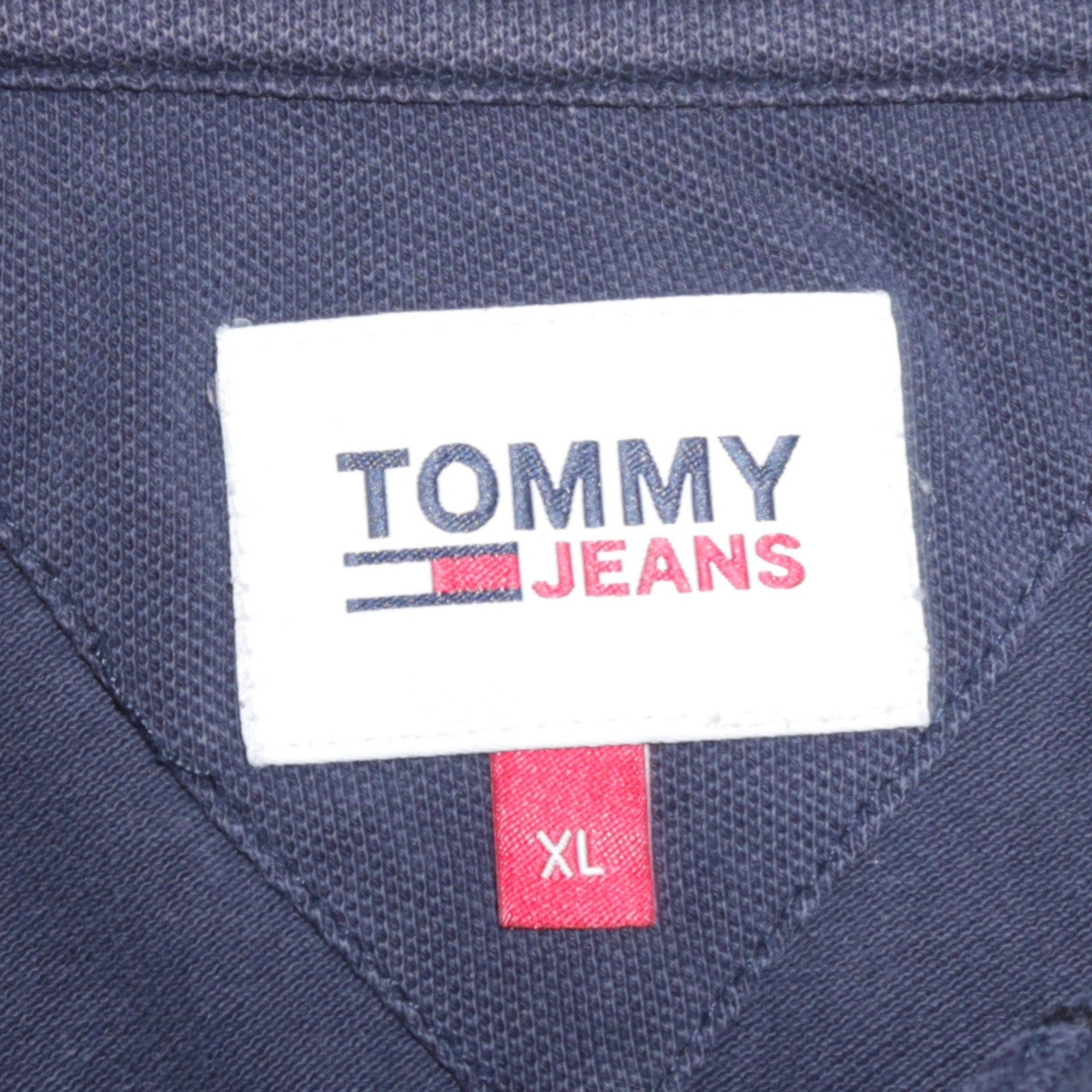 Tommy Jeans Men's Blue XL Classic Cotton Polo Shirt