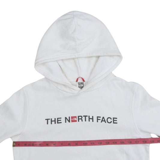 The North Face Boys White Cotton Pullover Hoodie Size L Youth