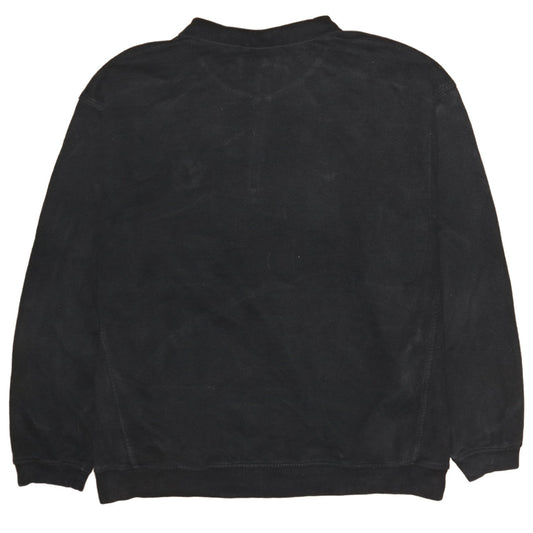 Nike Men's Black XL 1/4 Zip Embroidered College Sweatshirt