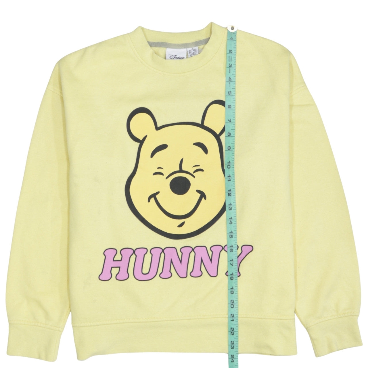 Disney Women Yellow Winnie the Pooh Hunny Sweatshirt Size S