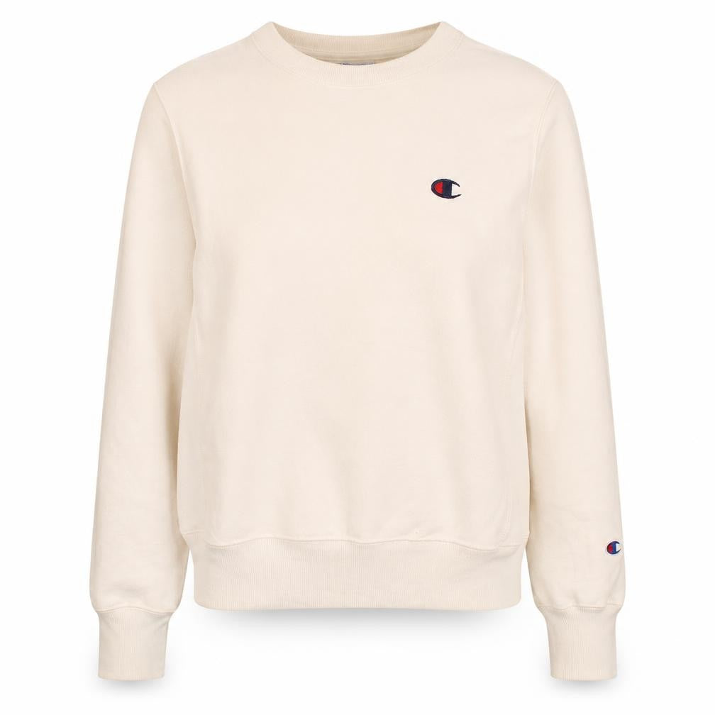 Champion Womens Ivory XS Reverse Weave Pullover Sweatshirt