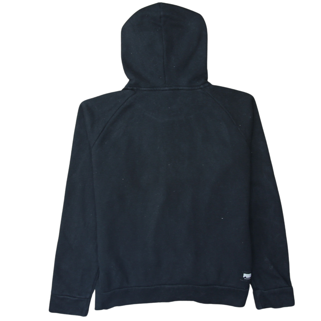 PUMA Men's Black Pullover Hoodie M Logo Fleece Sweatshirt