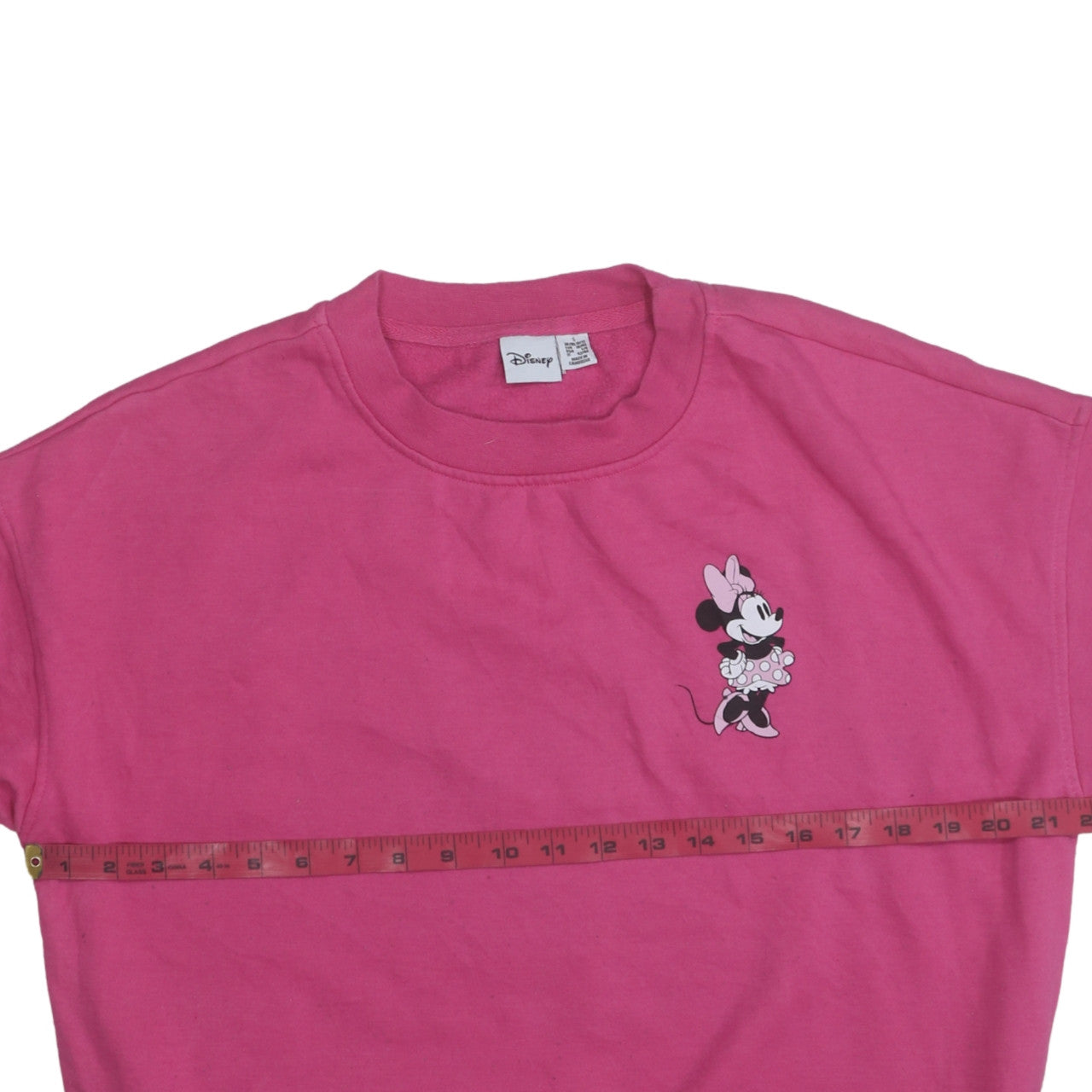 Disney Women’s Pink Minnie Mouse Pullover Sweatshirt Size S