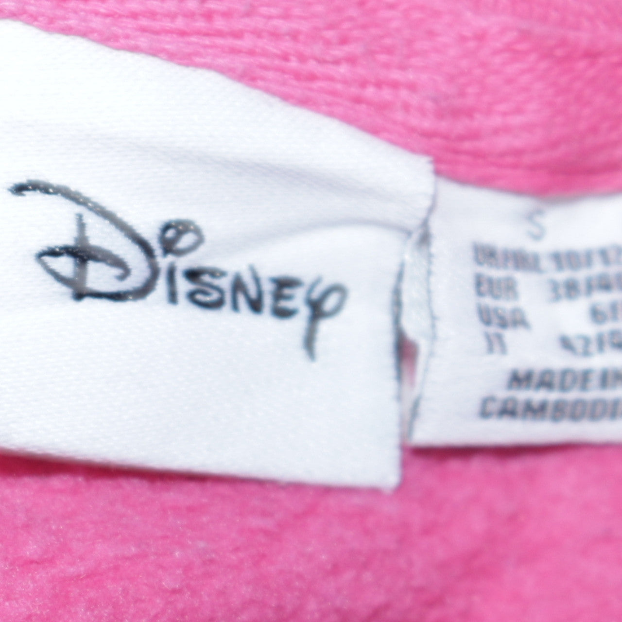 Disney Women’s Pink Minnie Mouse Pullover Sweatshirt Size S