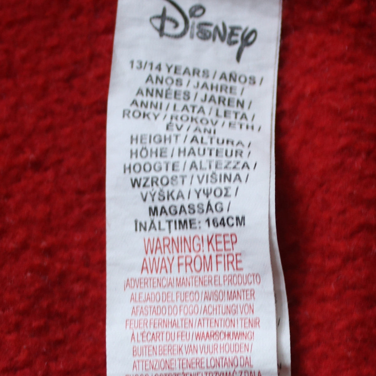 Additional view of Disney at Primark girls’ red mickey mouse sequin christmas sweatshirt 13-14 years