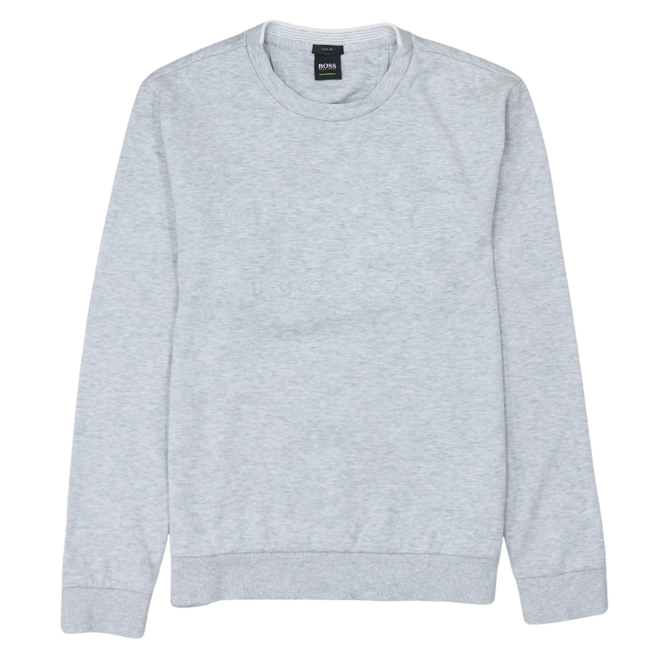 Hugo Boss Men's Grey Slim Fit Crew Neck Sweatshirt M