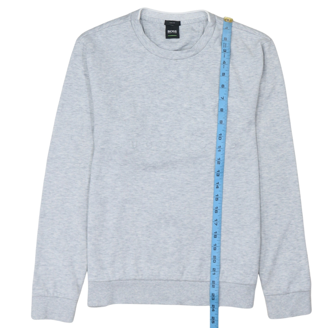 Hugo Boss Men's Grey Slim Fit Crew Neck Sweatshirt M