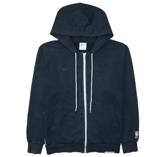 Nike Men's Black Full Zip Hoodie Lakers Logo Size L