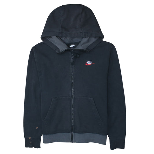 Nike Men's Black Full Zip Hoodie M Sports Fleece Sweatshirt