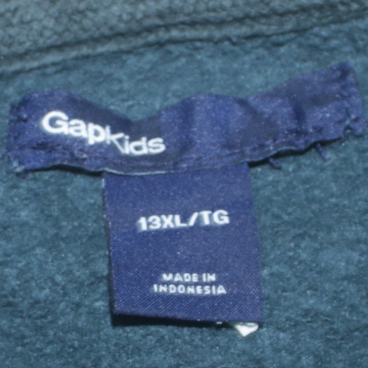 GAP Kids Boys Blue Full Zip Hoodie 13 Years Classic Fleece Sweatshirt