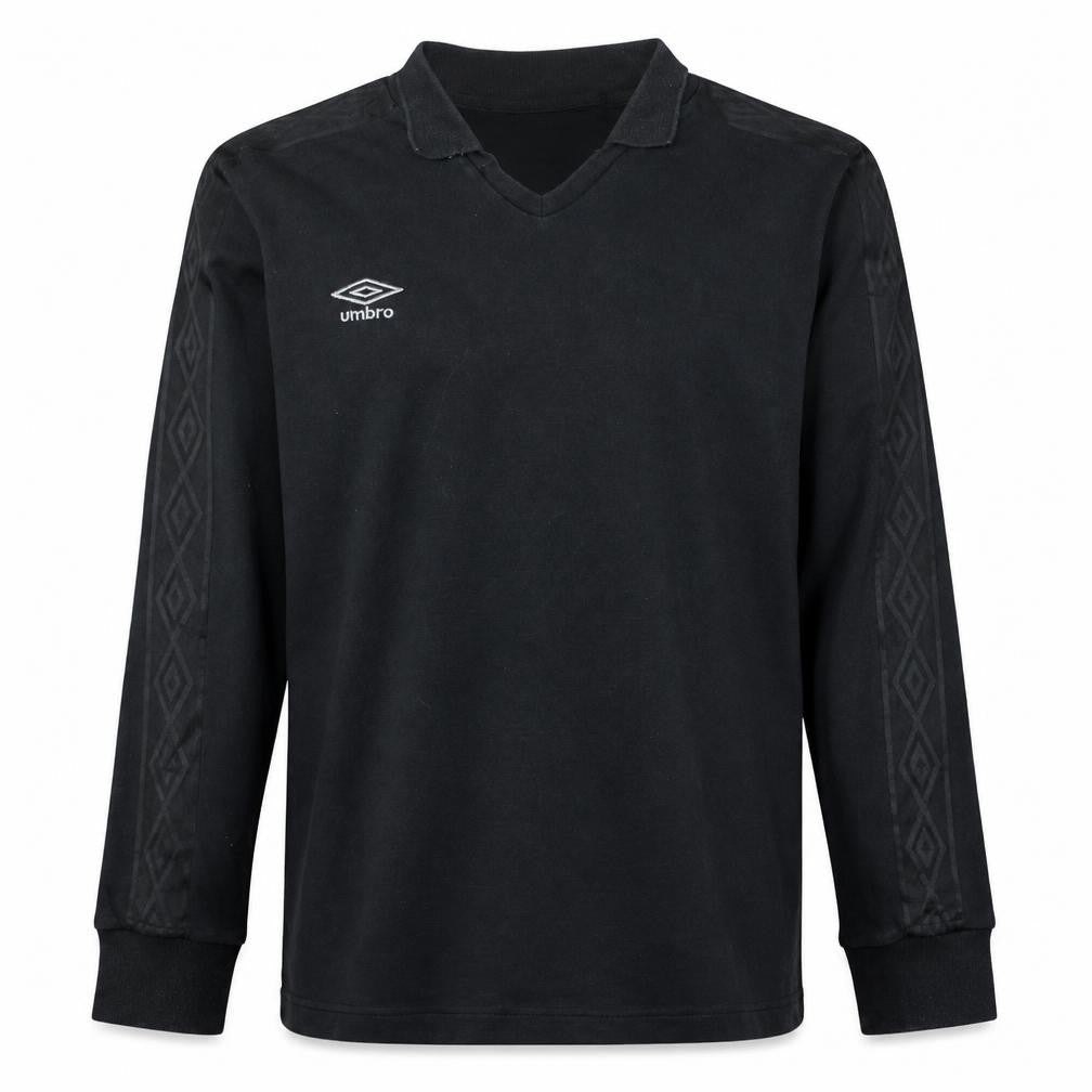 Umbro Men Black L Long Sleeve Pullover Football Sweatshirt