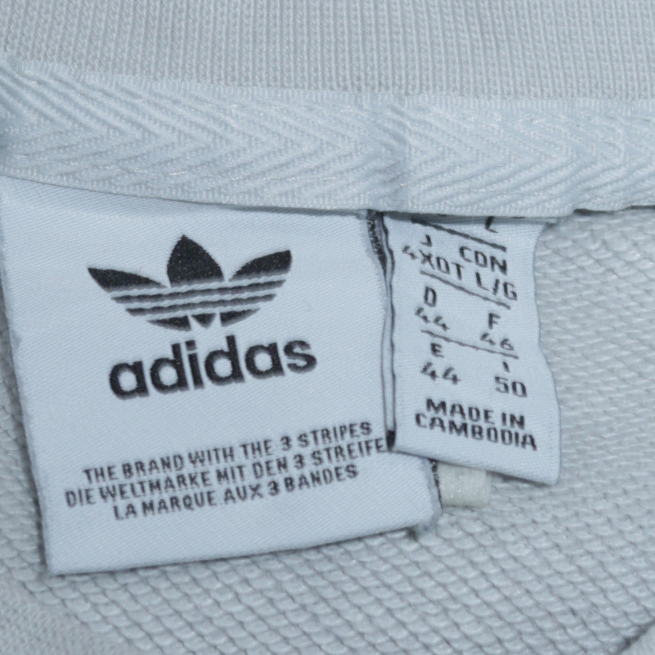 Adidas Women Light Blue Crew Neck Sweatshirt Size 20 Cotton Blend