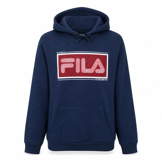 Fila Womens Navy Blue XL Pullover Hoodie Sweatshirt