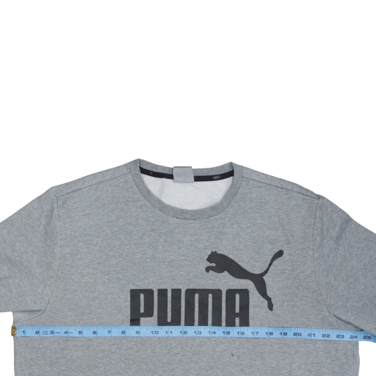 Puma Men’s Grey XL Pullover Crew Neck Logo Sweatshirt