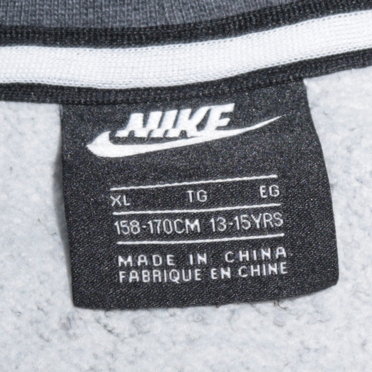Nike Boys Grey Air Logo Pullover Sweatshirt XL 13-15 Yrs