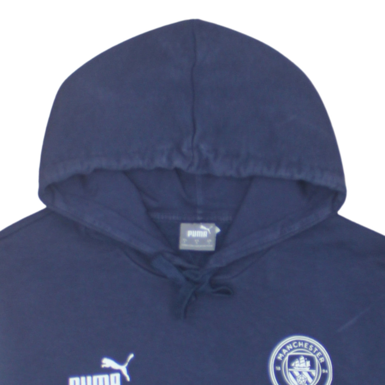 Puma Mens Blue Manchester City Hoodie L Pullover Fleece