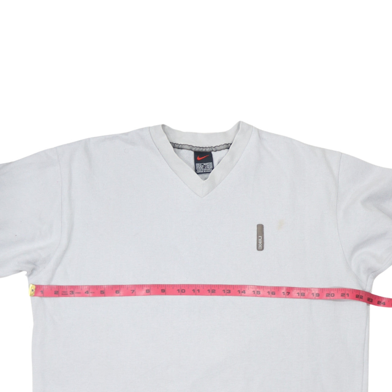 Nike Men's White V-Neck Pullover Sweatshirt Size M