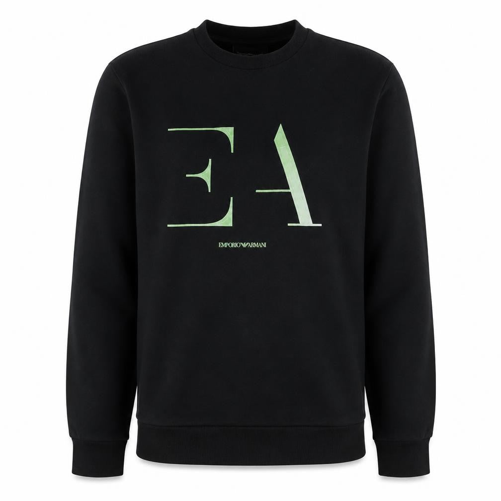 Emporio Armani Men's Black Logo Pullover Sweatshirt Size S
