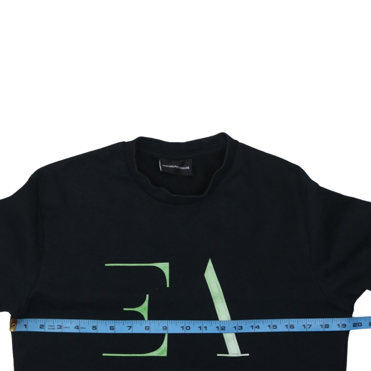 Emporio Armani Men's Black Logo Pullover Sweatshirt Size S