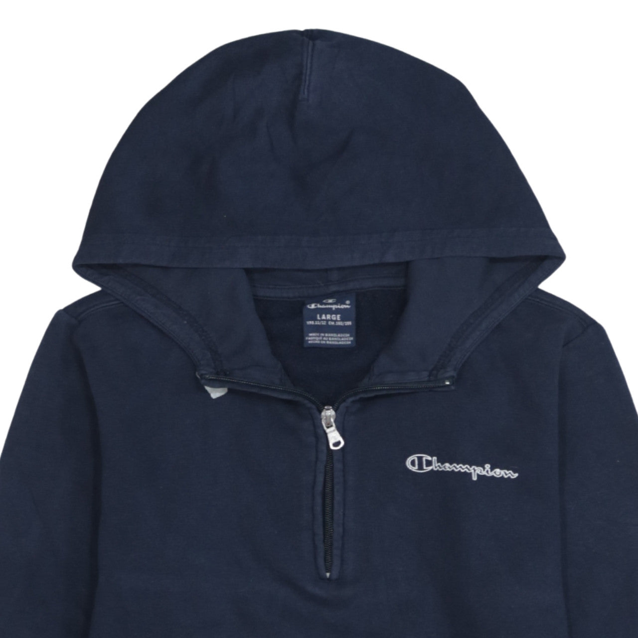 Champion Boys Blue 11-12 Years 1/4 Zip Pullover Hoodie