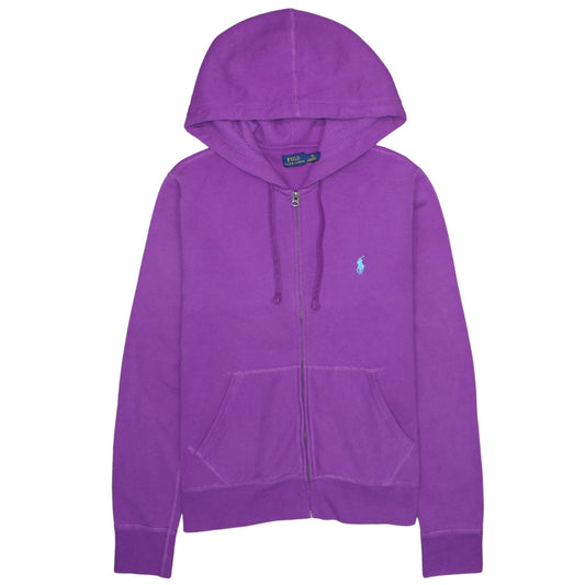 Ralph Lauren Women Purple Full Zip Hoodie XL Cotton Blend